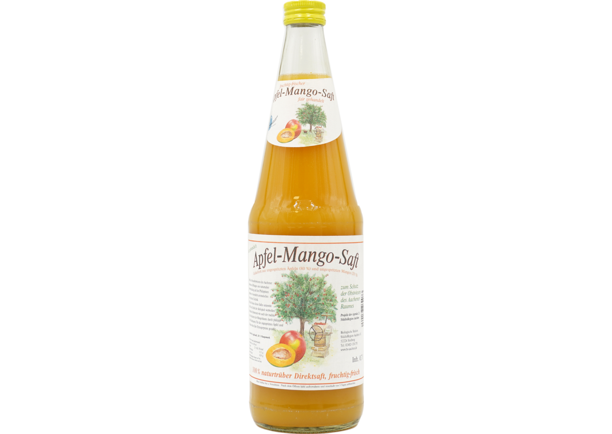 Biologische Station Apfel-Mangosaft