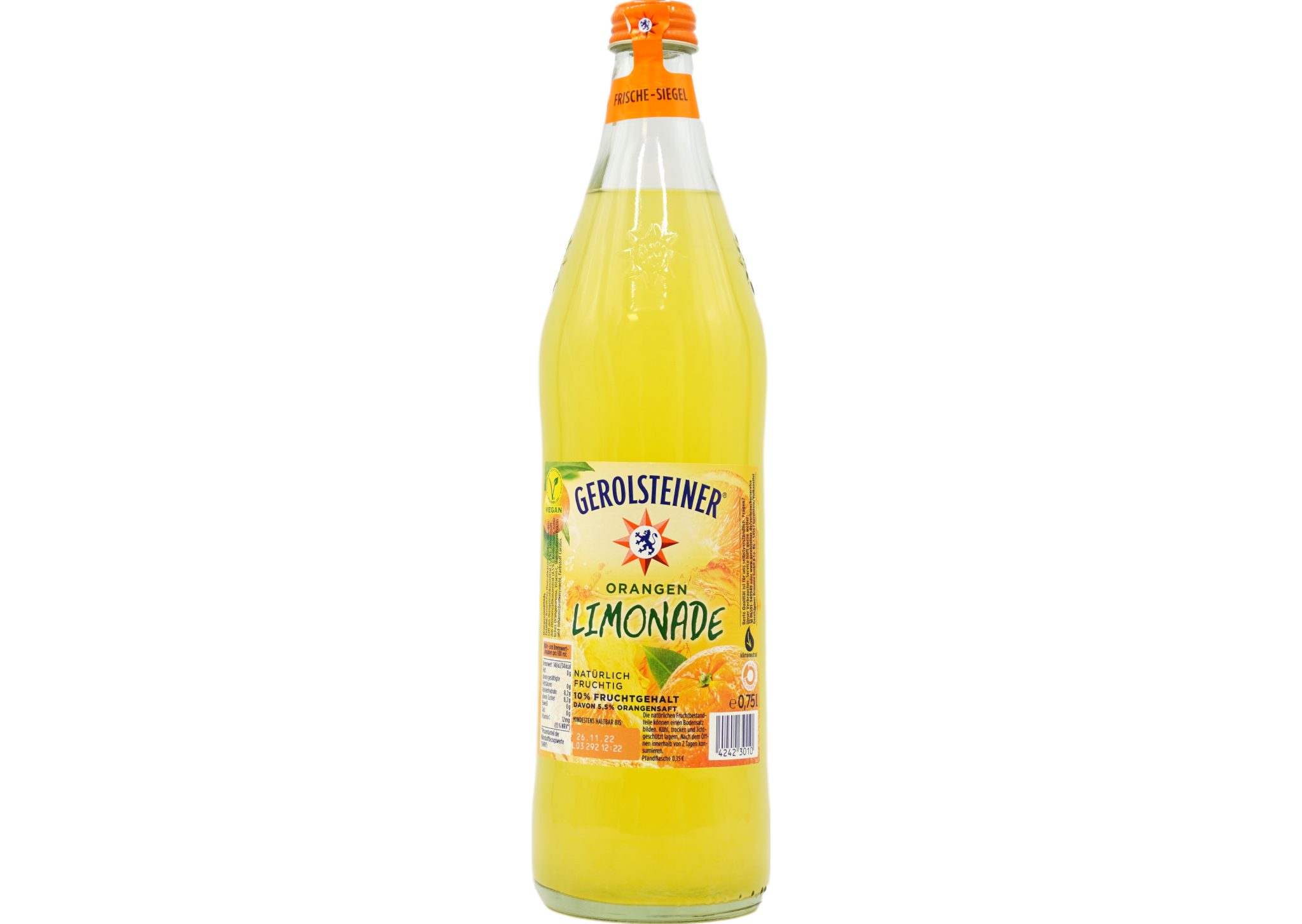 Gerolsteiner Orangenlimonade (10% FG)