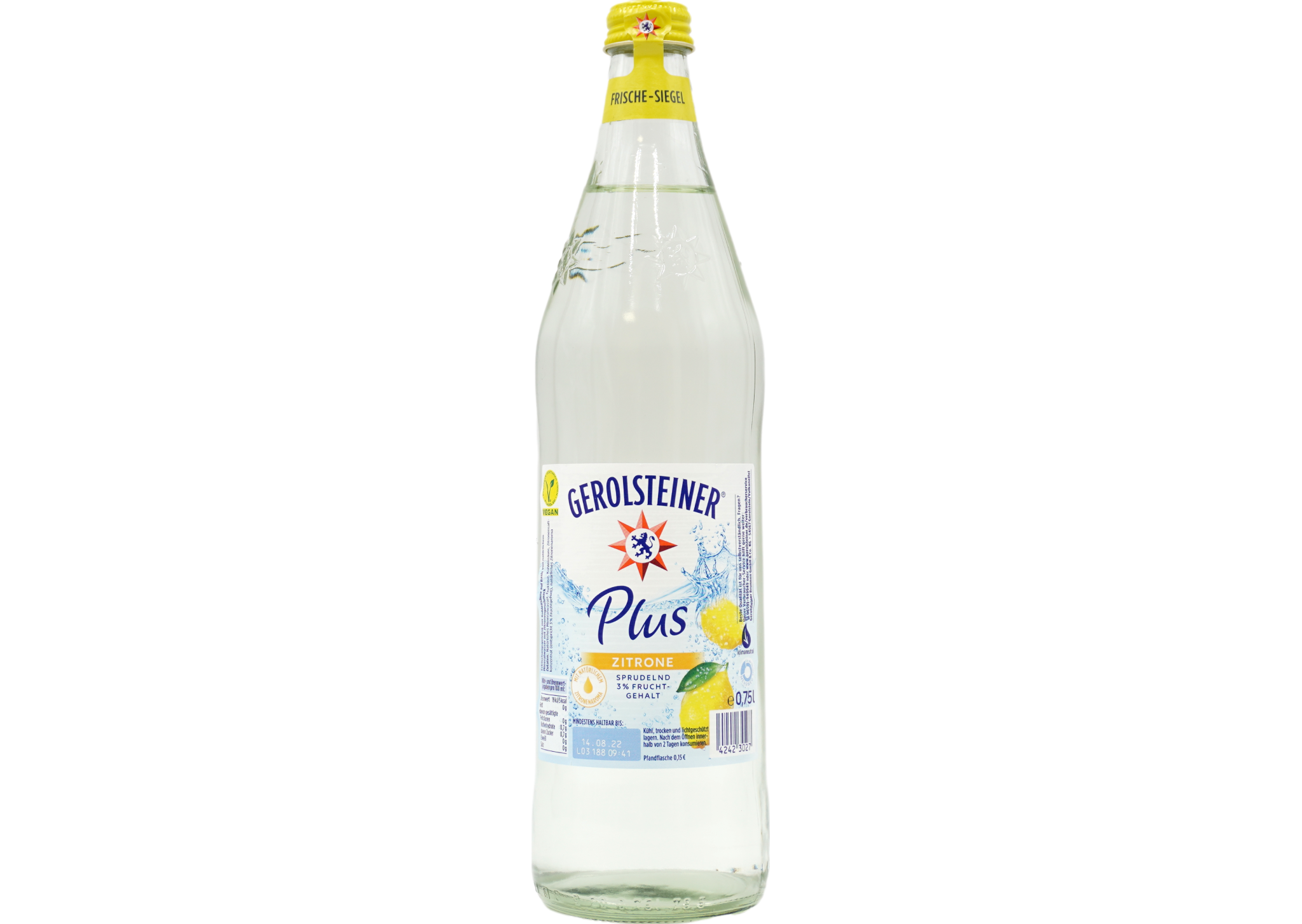 Gerolsteiner Sprudel plus Zitrone