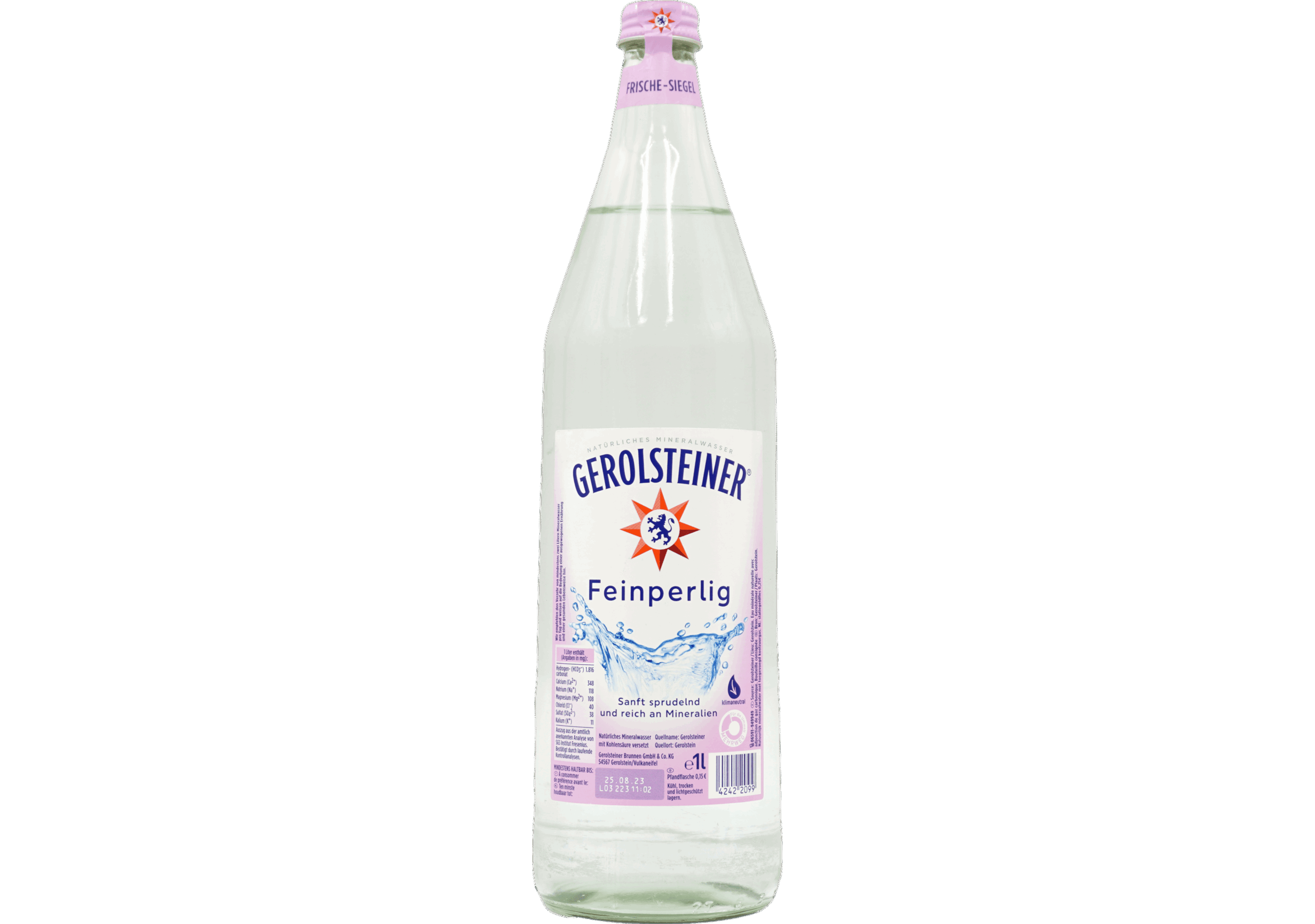 Gerolsteiner feinperlig sanft sprudelnd