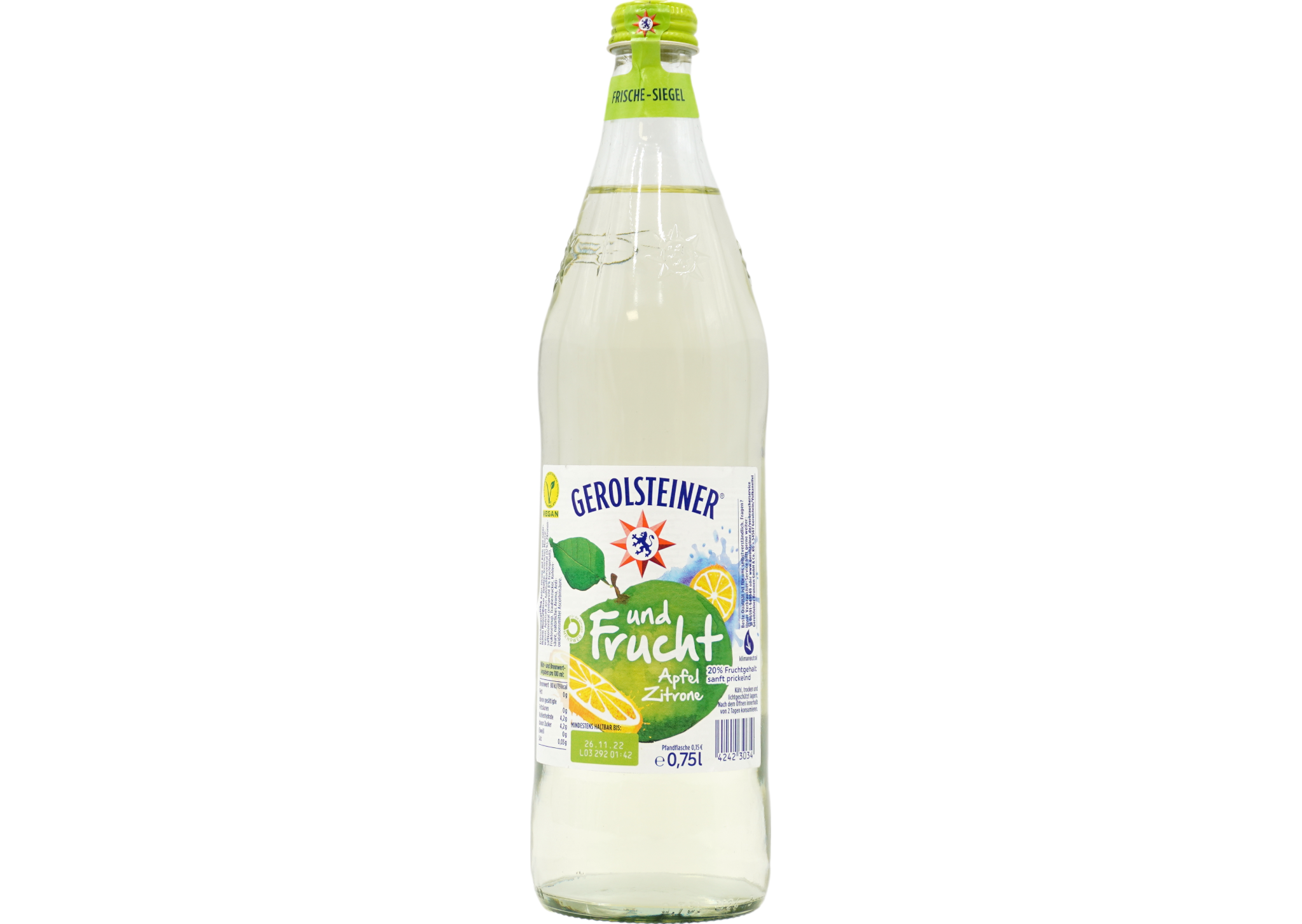 Gerolsteiner und Frucht Apfel Zitrone (20% FG)