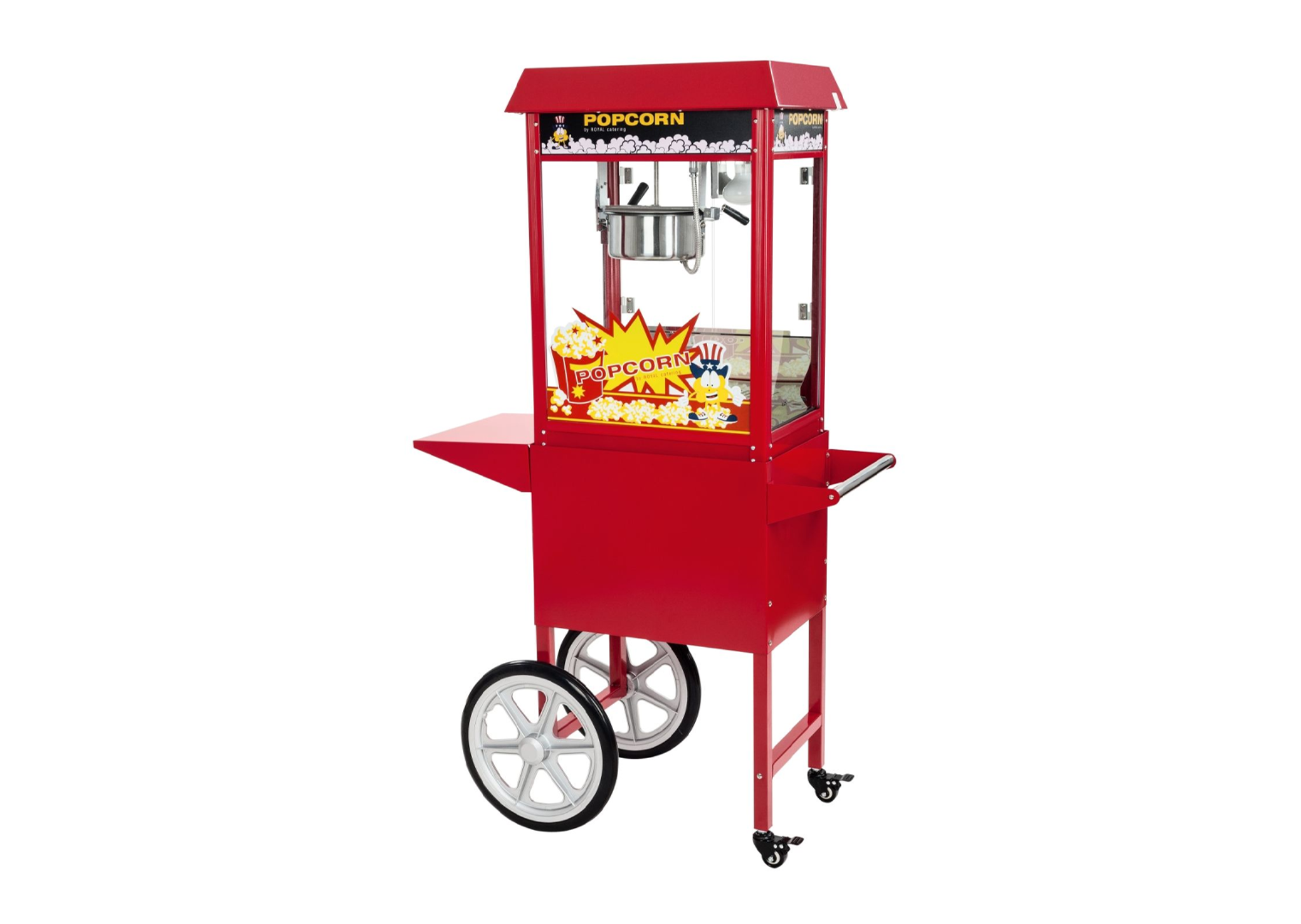 2-Rad-Unterwagen für Popcorn-Maschine