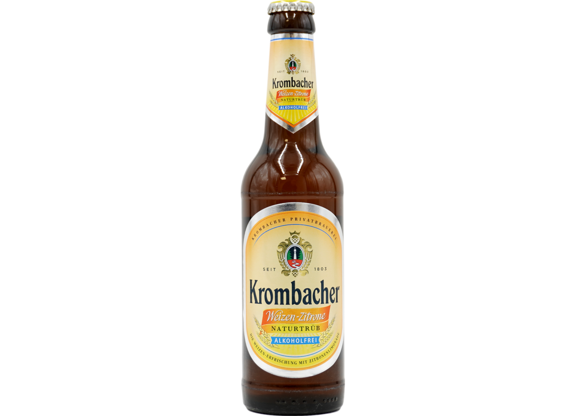 Krombacher Weizen-Zitrone alkoholfrei naturtrüb