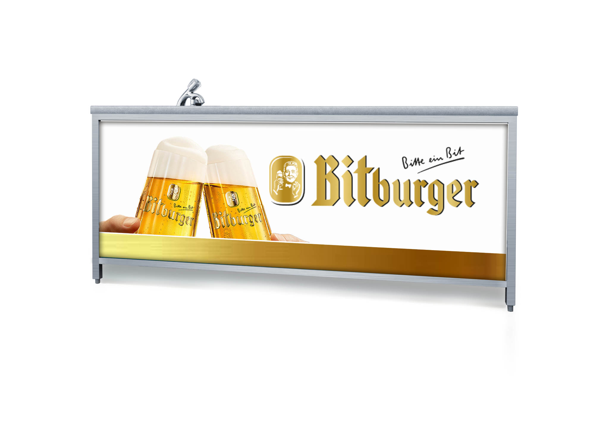 Spültheke H:1m, T:0,8m, L:2m
